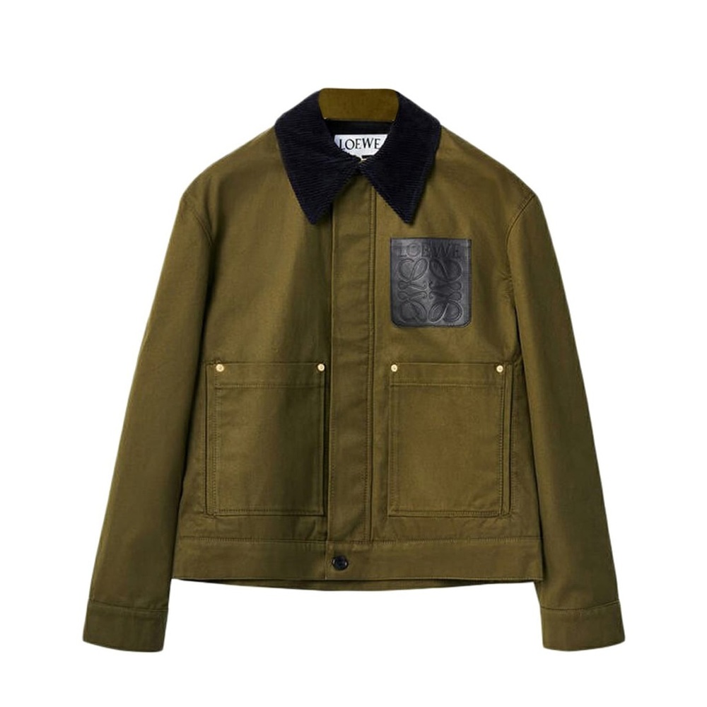 LOEWE Khaki Short Workwear Jacket IT 48 US M